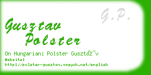 gusztav polster business card